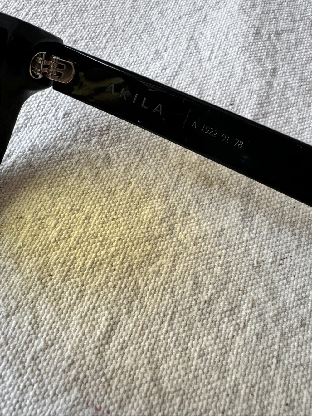 AKILA Black Sunglasses with Yellow Lenses